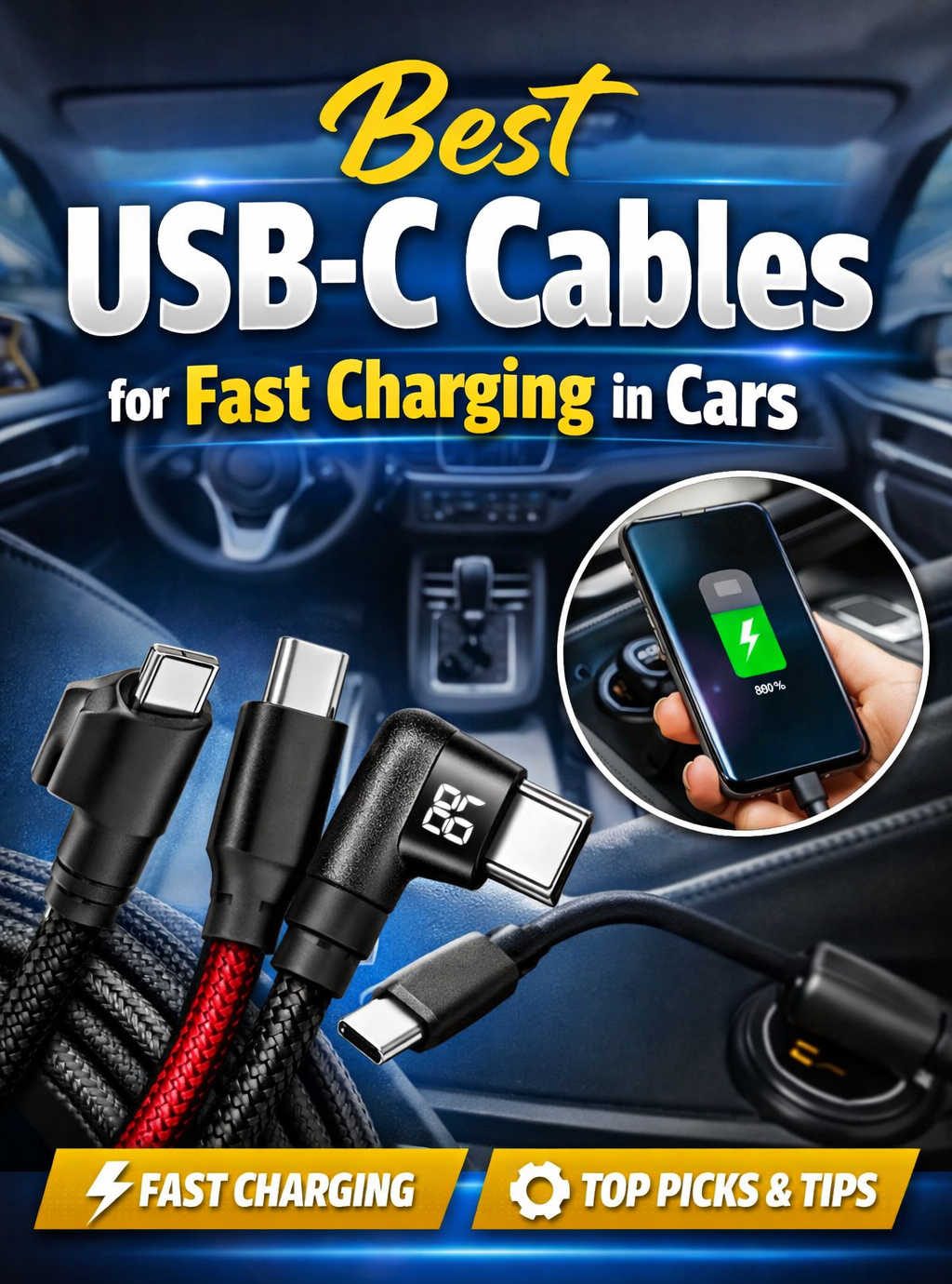 Best USB-C Cables for Fast Charging in Cars