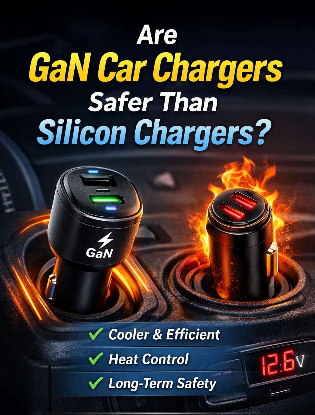 Are GaN Car Chargers Safer Than Silicon Chargers