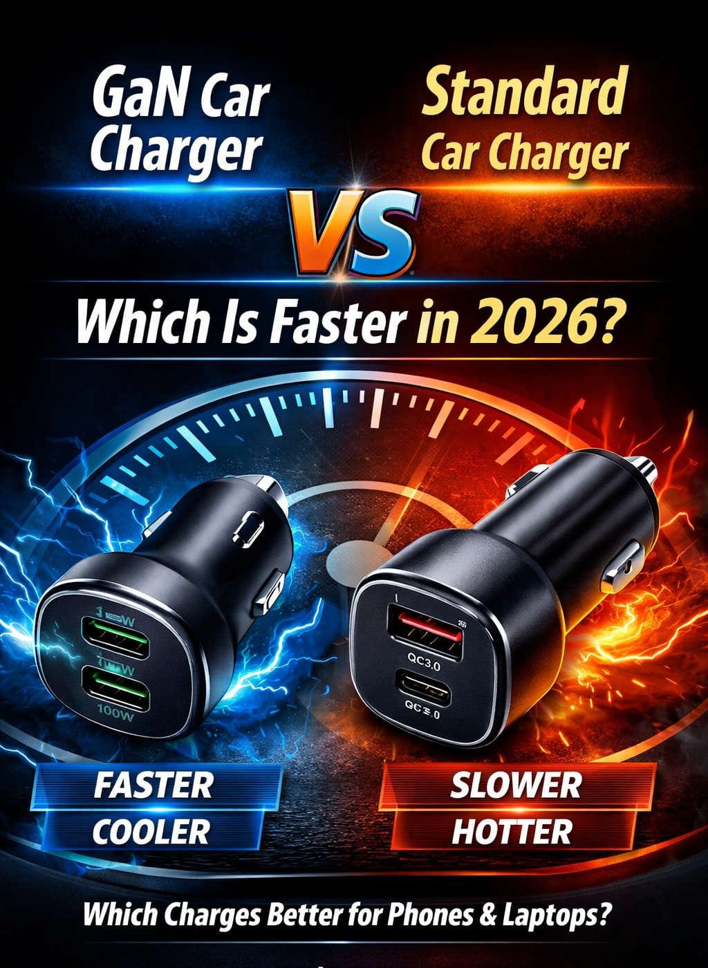 GaN Car Charger vs Standard Charger: Which Is Faster in 2026?