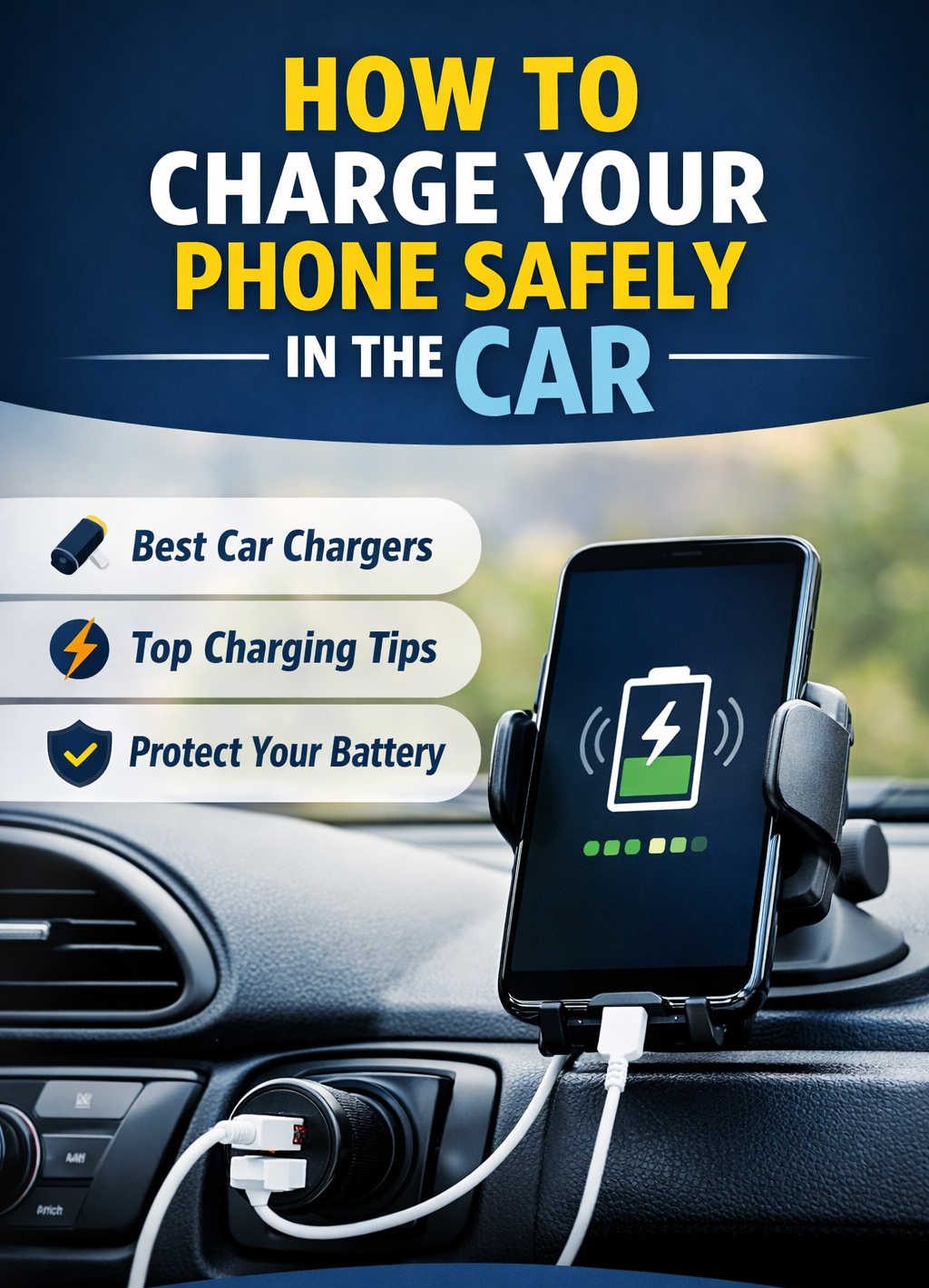 How to Charge Your Phone Safely in the Car