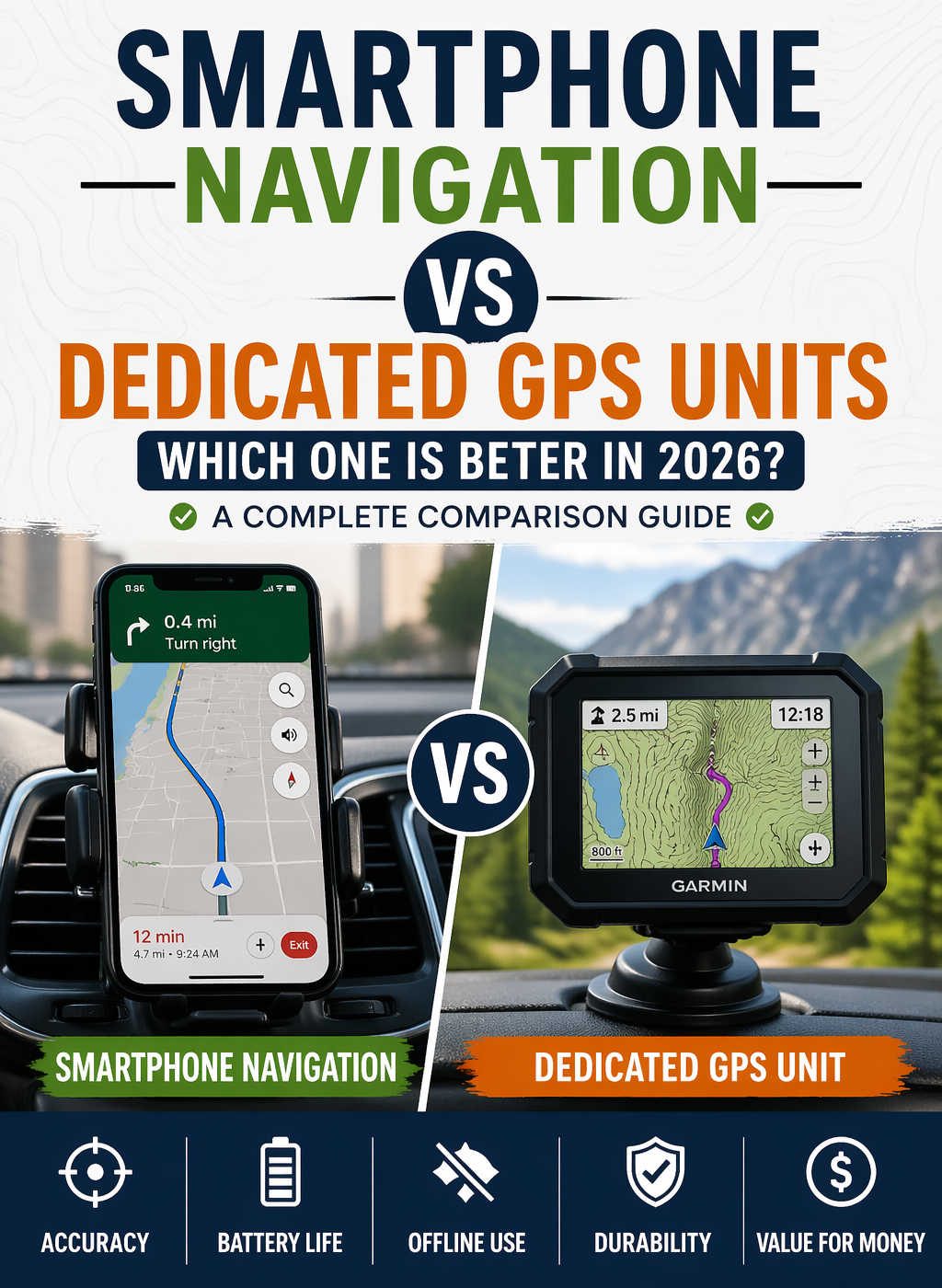 Smartphone Navigation vs Dedicated GPS Units