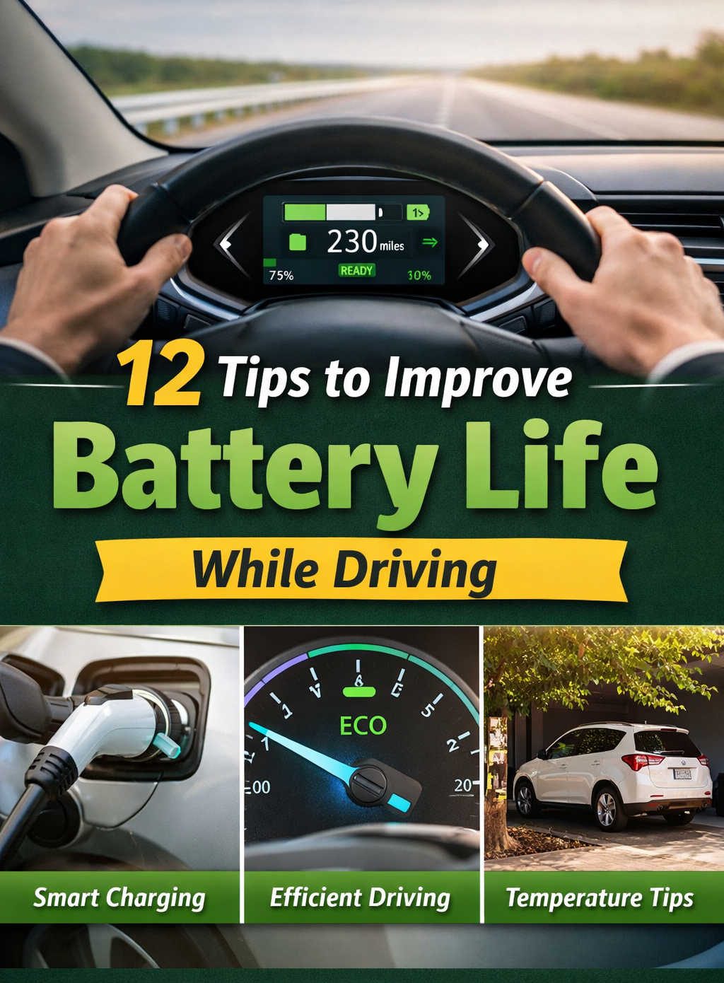 12 Proven Tips to Improve Battery Life While Driving Your Electric Vehicle