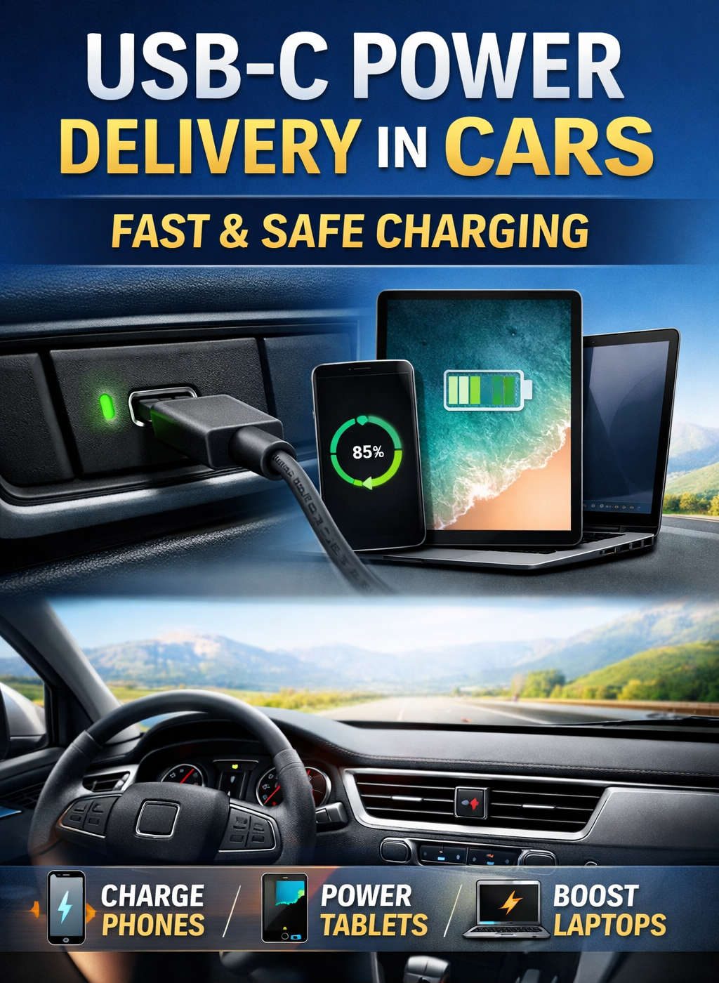 How USB-C Power Delivery Works in Cars: Fast, Safe, and Smart Charging